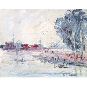 Hamid Alvi, 8 x 10 inch, Oil on Canvas, Landscape Painting, AC-HA-043